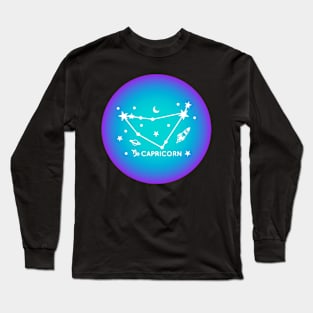 Capricorn Zodiac Sign Aura Long Sleeve T-Shirt